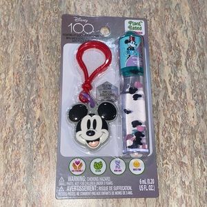 NEW Mickey Mouse Lip Gloss & Keychain